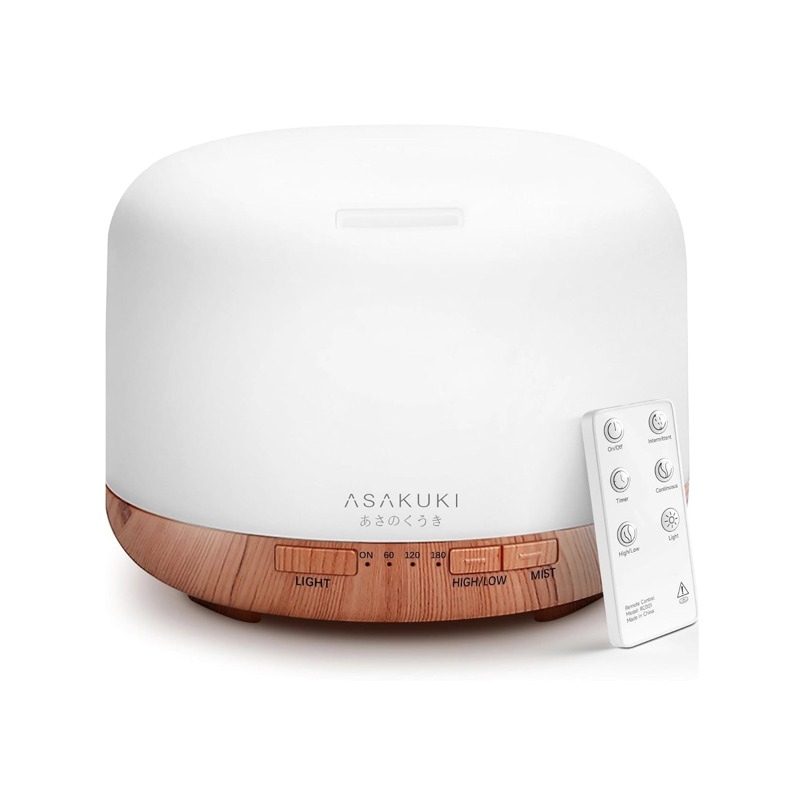 ASAKUKI 500ml Premium Essential Oil Diffuser with Remote Control