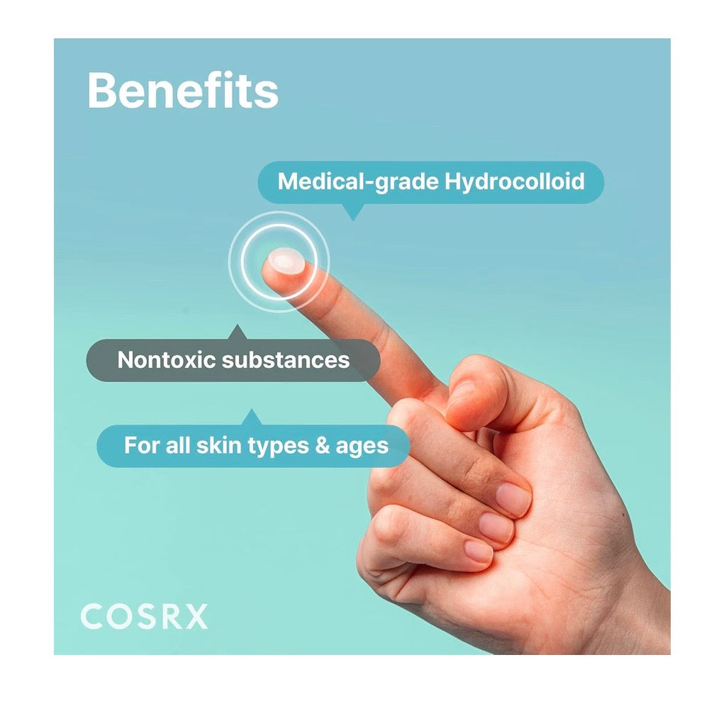 COSRX Acne Pimple Master Patch – Hydrocolloid Spot Patches, 3 Sizes, 48 Count,