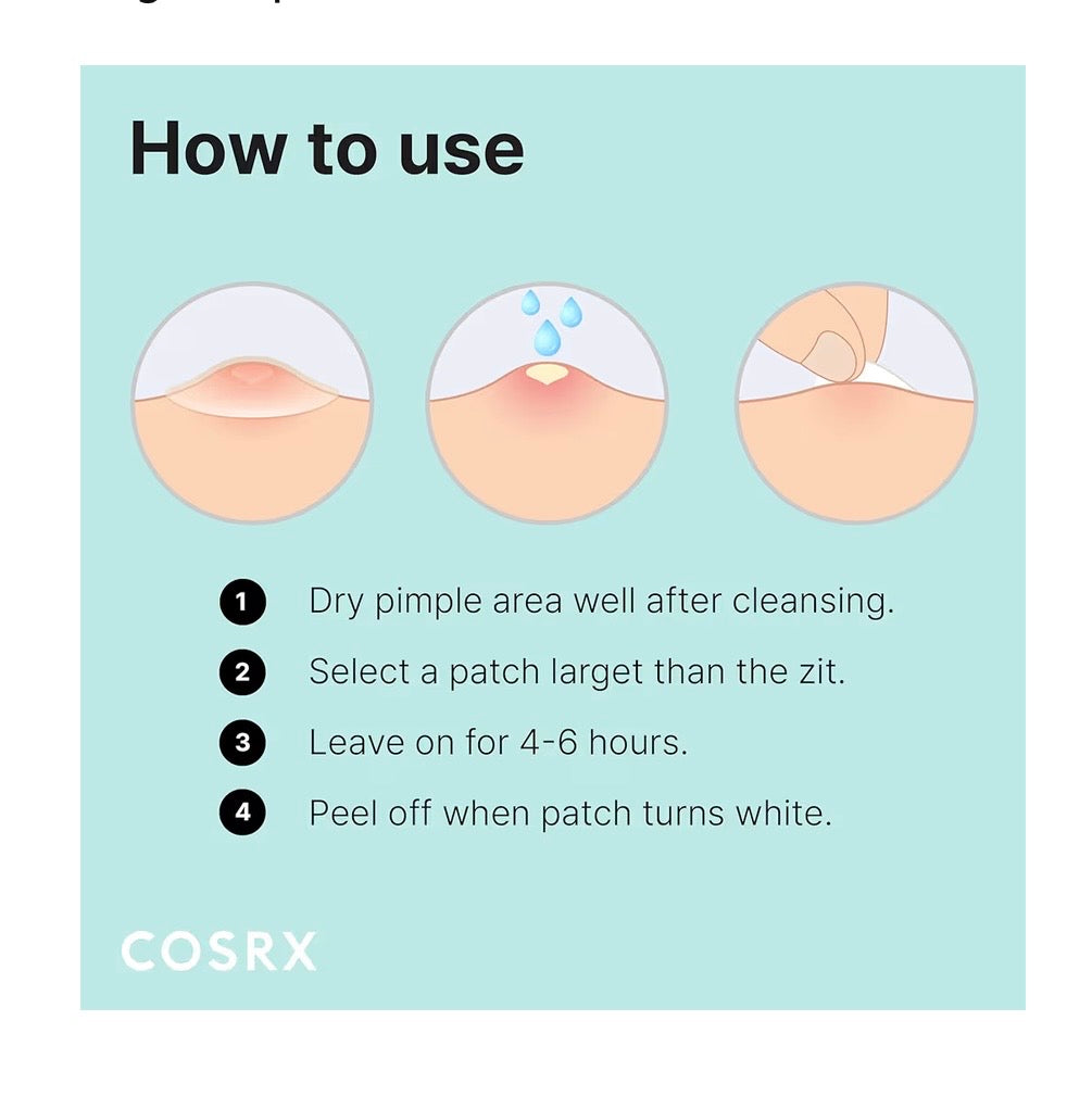 COSRX Acne Pimple Master Patch – Hydrocolloid Spot Patches, 3 Sizes, 48 Count,